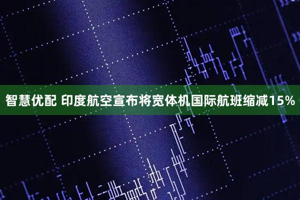 智慧优配 印度航空宣布将宽体机国际航班缩减15%