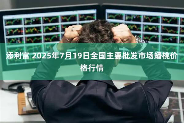 添利富 2025年7月19日全国主要批发市场蟠桃价格行情